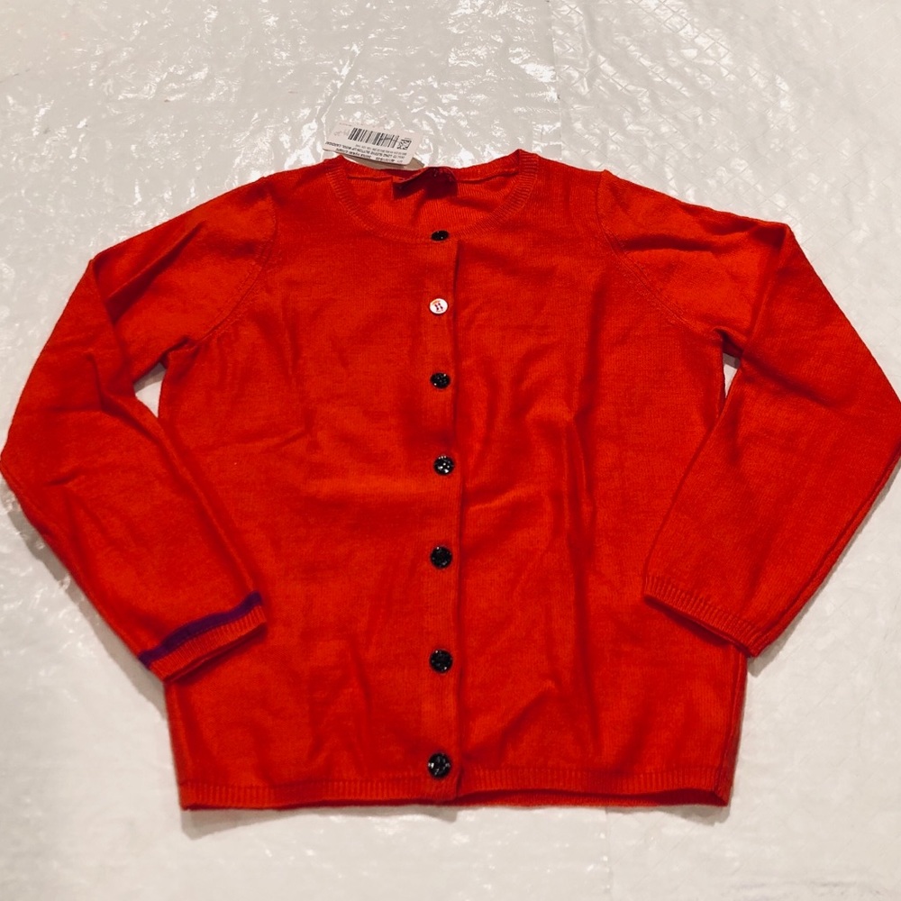 SONIA RYKIEL**Wool Orange Cardigan**Age 6 $189